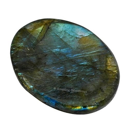 Amazing Gemstone Labradorit Daumen-Worry-Stein – Heilender Kristall für Angst, Stressabbau, Meditation und Entspannung – Geschenkidee