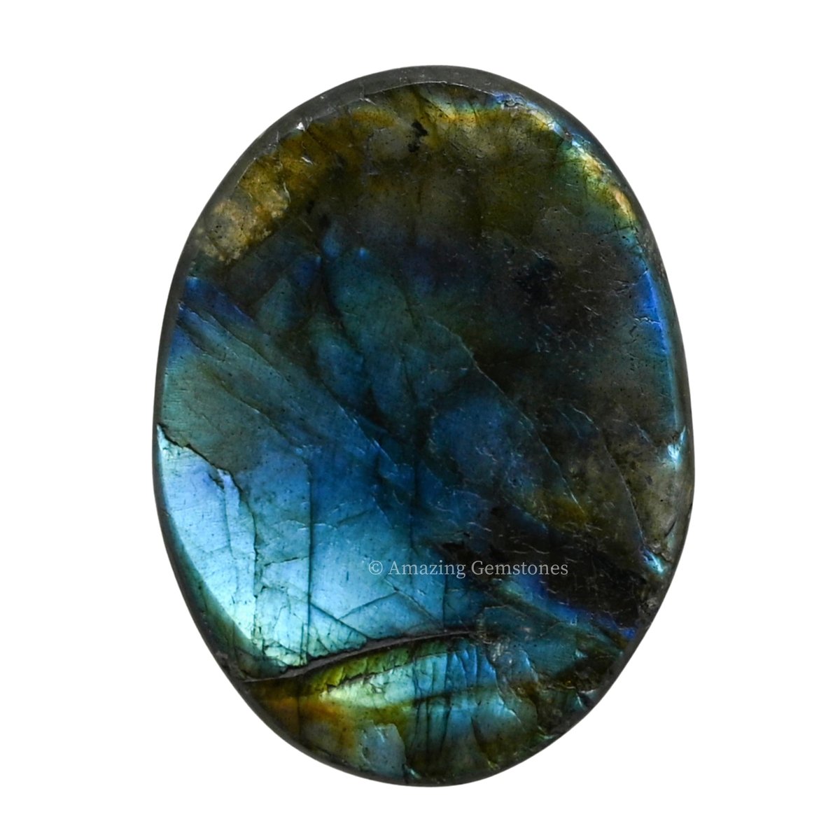 Amazing Gemstone Labradorit Daumen-Worry-Stein – Heilender Kristall für Angst, Stressabbau, Meditation und Entspannung – Geschenkidee