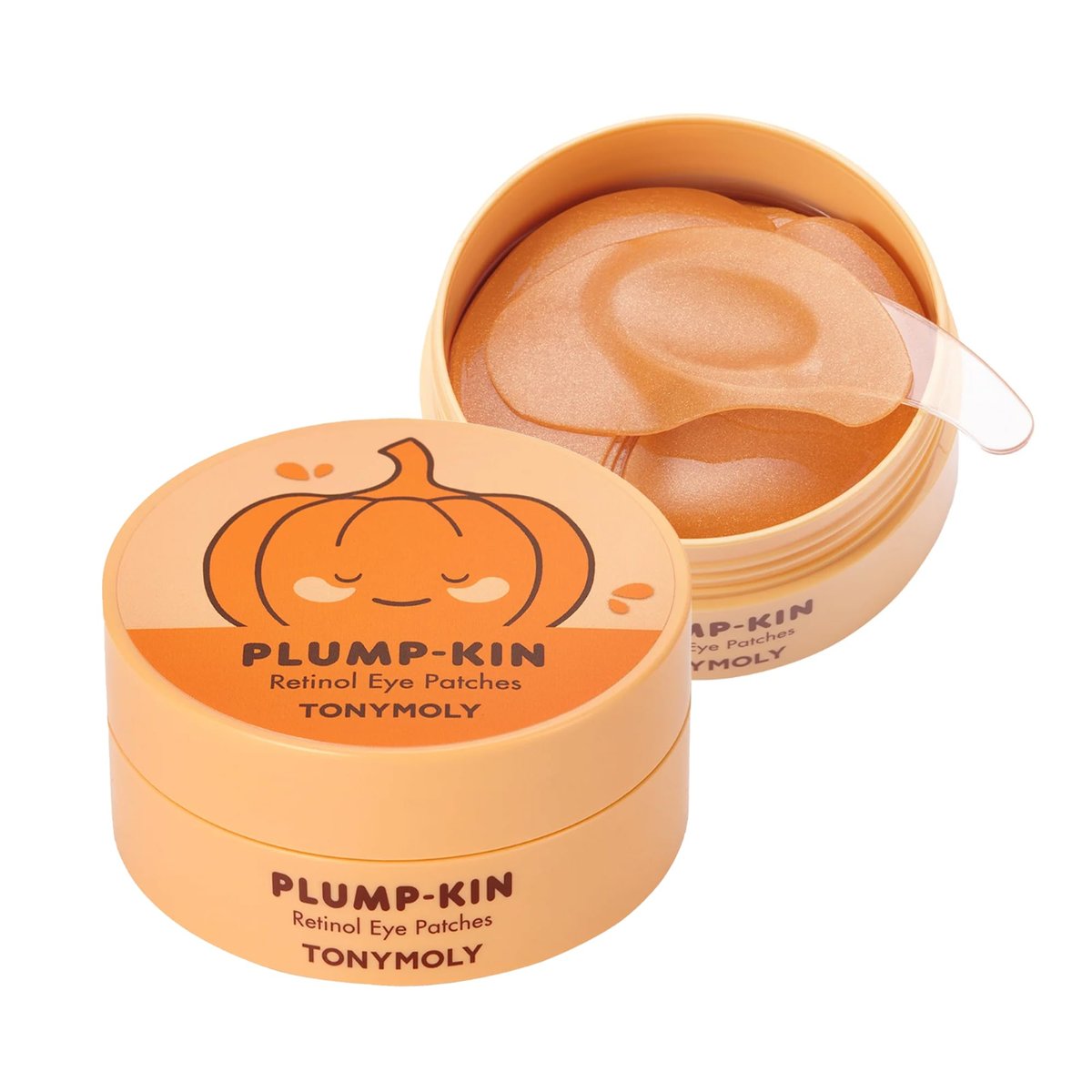 TONYMOLY Plump-kin Retinol Hydrogel Augenpflaster – Feuchtigkeitsspendende & Erfrischende Augenpflaster mit Retinol & Kürbisextrakt gegen dunkle Augenringe & Schwellungen, 30 Paare