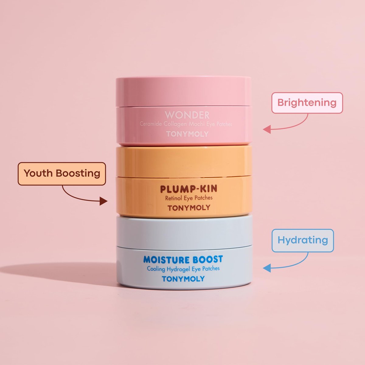 TONYMOLY Plump-kin Retinol Hydrogel Augenpflaster – Feuchtigkeitsspendende & Erfrischende Augenpflaster mit Retinol & Kürbisextrakt gegen dunkle Augenringe & Schwellungen, 30 Paare