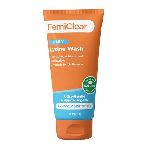 FemiClear® Ultra-Sanfte Intimwaschlotion – Mit Lysin & Melisse für die Intimhygiene, Essenziell für die vaginale Gesundheit (180 ml)