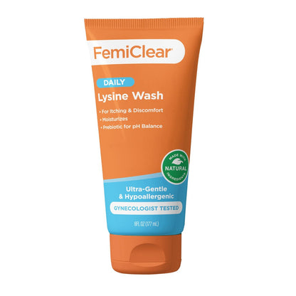 FemiClear® Ultra-Sanfte Intimwaschlotion – Mit Lysin & Melisse für die Intimhygiene, Essenziell für die vaginale Gesundheit (180 ml)