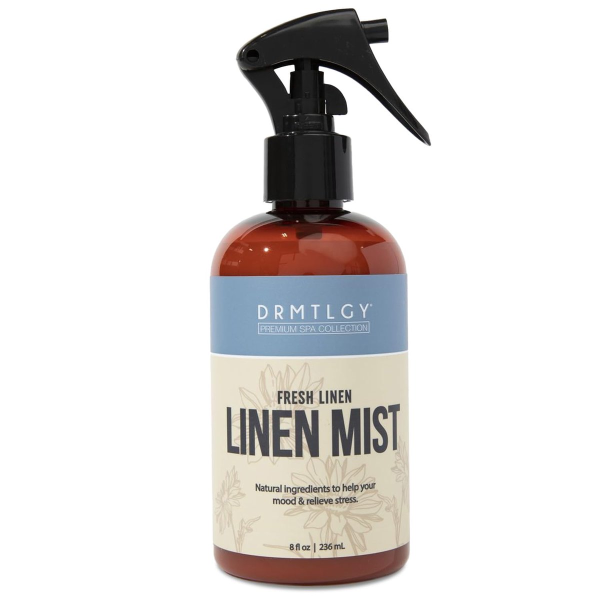DRMTLGY Natürlicher Frische-Linnen-Mist & Raumspray – Reine ätherische Öle für Kissen-, Wäsche- und Stoffspray – Aromatherapie-Spray für Entspannung und Schlaf, 240 ml