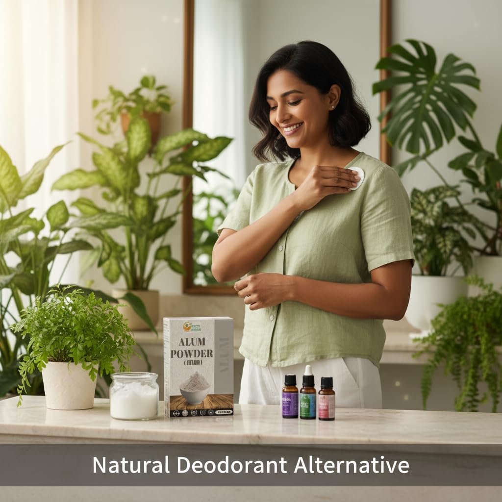 Herbs Botanica Kaliumalaun-Pulver (Fitkari), reines granuliertes Alaun für Hautpflege, Aphthen, Deodorant, Alumbre en Polvo, natürliche Reinigung & Blumen, 150 g