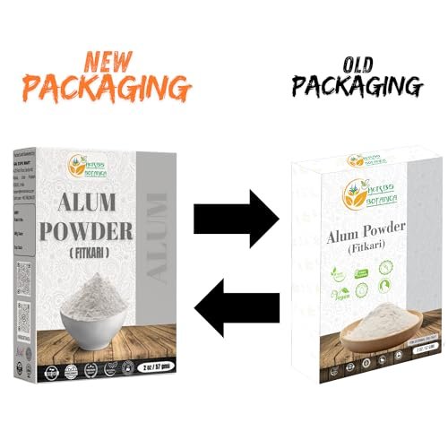 Herbs Botanica Alaunpulver, Kaliumalaun Fitkari Granuliert, Natürlich und Rein, 57 g – Keine Zusätze, Vielseitiges Back- und Haushaltsessenzial