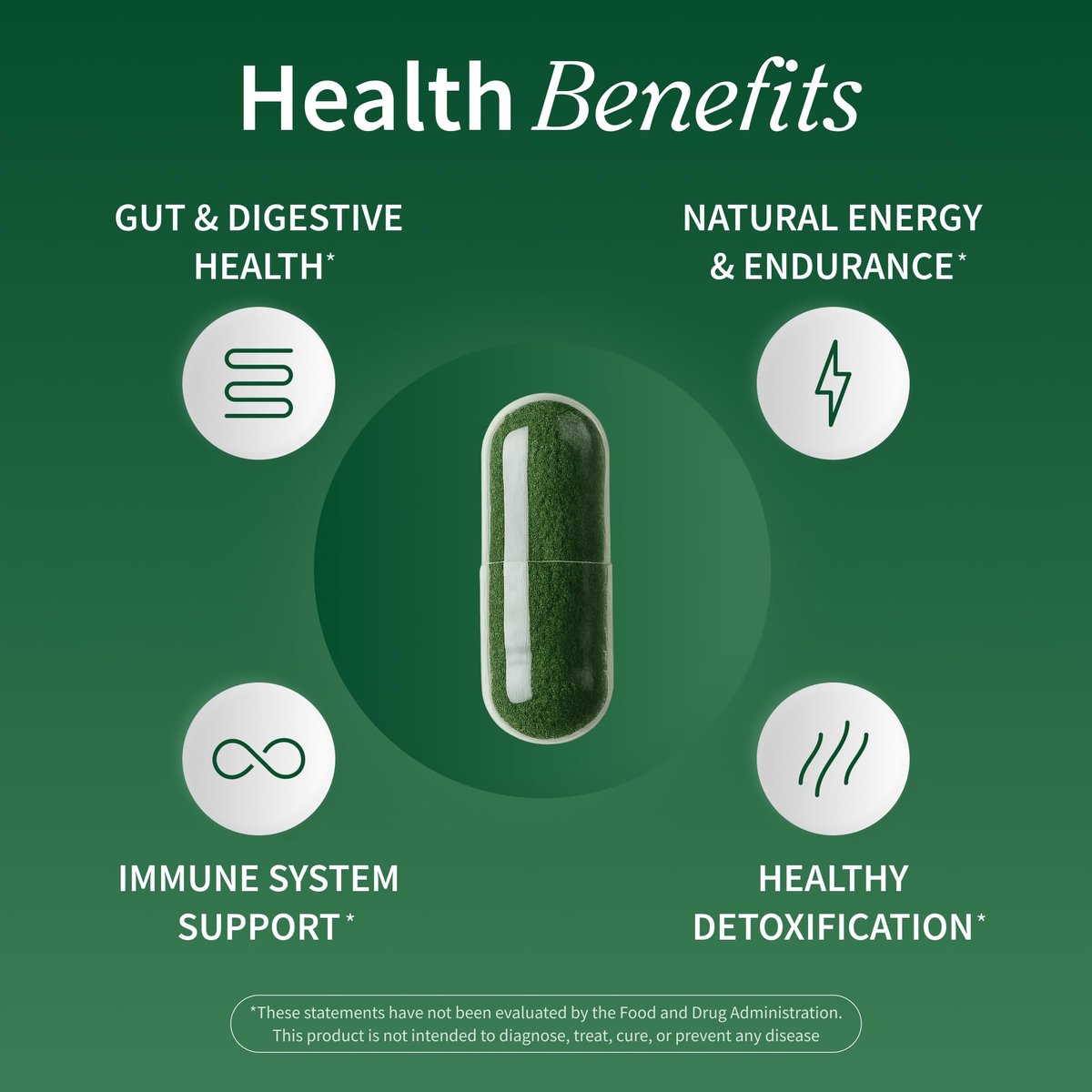 Snap Supplements Bio Spirulina & Chlorella – Proteinreiches Blaualgen-Superfood für Energie und Immununterstützung, 120 Kapseln (30 Portionen, 1 Monatsvorrat)