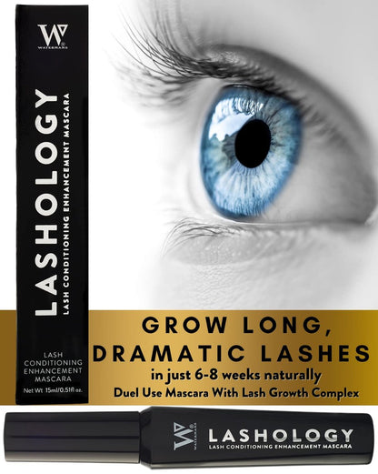 Watermans Lashology Eyelash Growth Mascara in Schwarz – Wimpernserum & Mascara für dichtere, stärkere, vollere und längere Wimpern