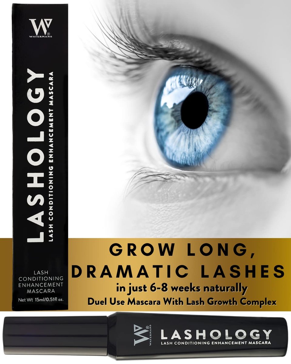 Watermans Lashology Eyelash Growth Mascara in Schwarz – Wimpernserum & Mascara für dichtere, stärkere, vollere und längere Wimpern