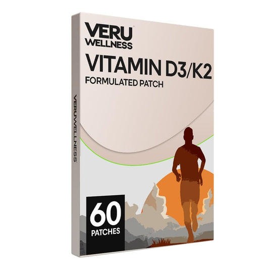 Veru Wellness D3/K2 Essential Patch – Bariatrische Unterstützung mit Vitamin D3 und K2 (60 Pflaster)