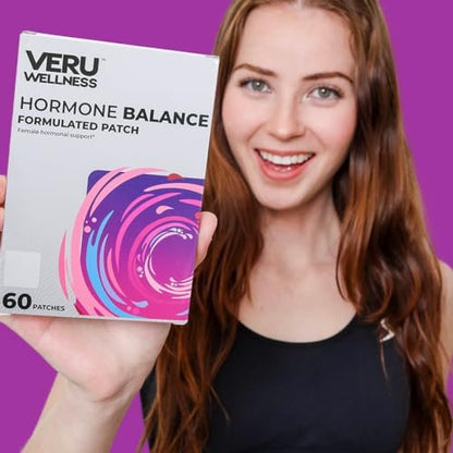 Veru Wellness Hormon-Balance Myo-Inositol & D-Chiro-Inositol Pflaster – Unterstützung für Eierstöcke, Menstruation und Stimmung für Frauen (60 Pflaster)
