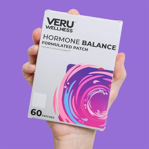 Veru Wellness Hormon-Balance Myo-Inositol & D-Chiro-Inositol Pflaster – Unterstützung für Eierstöcke, Menstruation und Stimmung für Frauen (60 Pflaster)