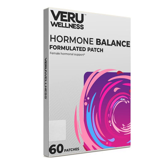 Veru Wellness Hormon-Balance Myo-Inositol & D-Chiro-Inositol Pflaster – Unterstützung für Eierstöcke, Menstruation und Stimmung für Frauen (60 Pflaster)