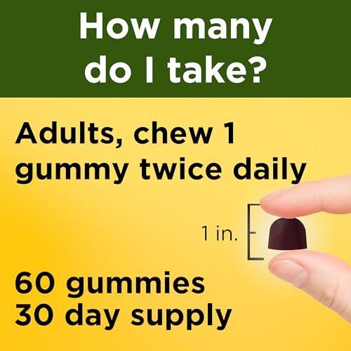 Nature Made Ashwagandha Gummis, Vegan, KSM 66 Ashwagandha zur Stressunterstützung, 60 Stück, 30-Tage-Vorrat