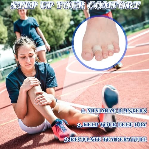 Minatee 8 Stück Schafwolle für Zehen – Weiche Fußpolster, Zehenspreizer, Hornhautentferner, Ballenpolster, Blasenschutz, Hühneraugen-Pads für Schuhe oder Füße, 10,6 g
