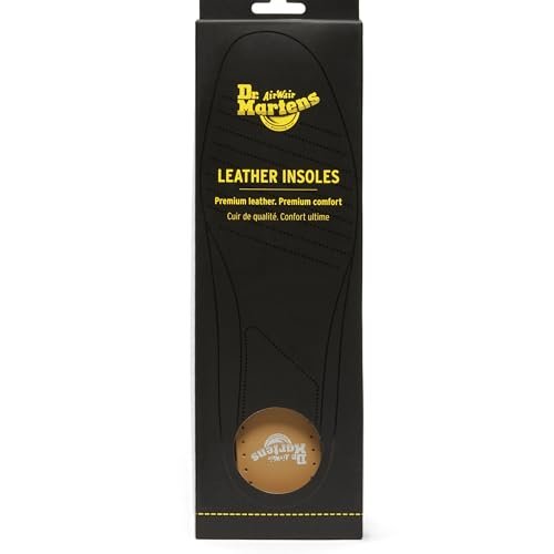 Dr. Martens Leder-Einlegesohle, Braun, 9 US Damen / 8 US Herren