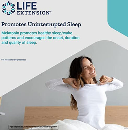 Life Extension Melatonin IR/XR 120 Kapseln - Sofort- & 7-Stunden-verzögerte Freisetzung - Nachtzeit Nahrungsergänzungsmittel - Unterstützt Durchschlafen - Nicht-GVO, Glutenfrei