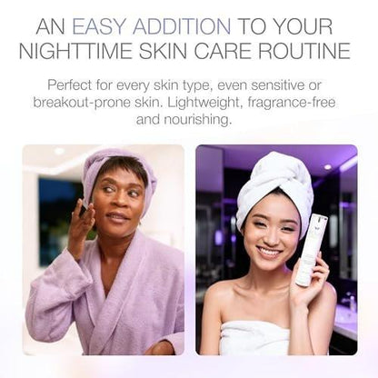 YOUN Beauty Retinol Nachtcreme Feuchtigkeitscreme für das Gesicht von Dr. Anthony Youn – Parabenfreie Gesichtscreme mit Vitamin B5 & E, Hyaluronsäure und Grüntee für Hauterneuerung, 50 ml