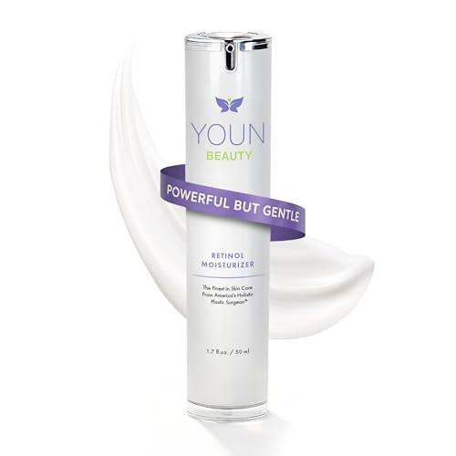 YOUN Beauty Retinol Nachtcreme Feuchtigkeitscreme für das Gesicht von Dr. Anthony Youn – Parabenfreie Gesichtscreme mit Vitamin B5 & E, Hyaluronsäure und Grüntee für Hauterneuerung, 50 ml