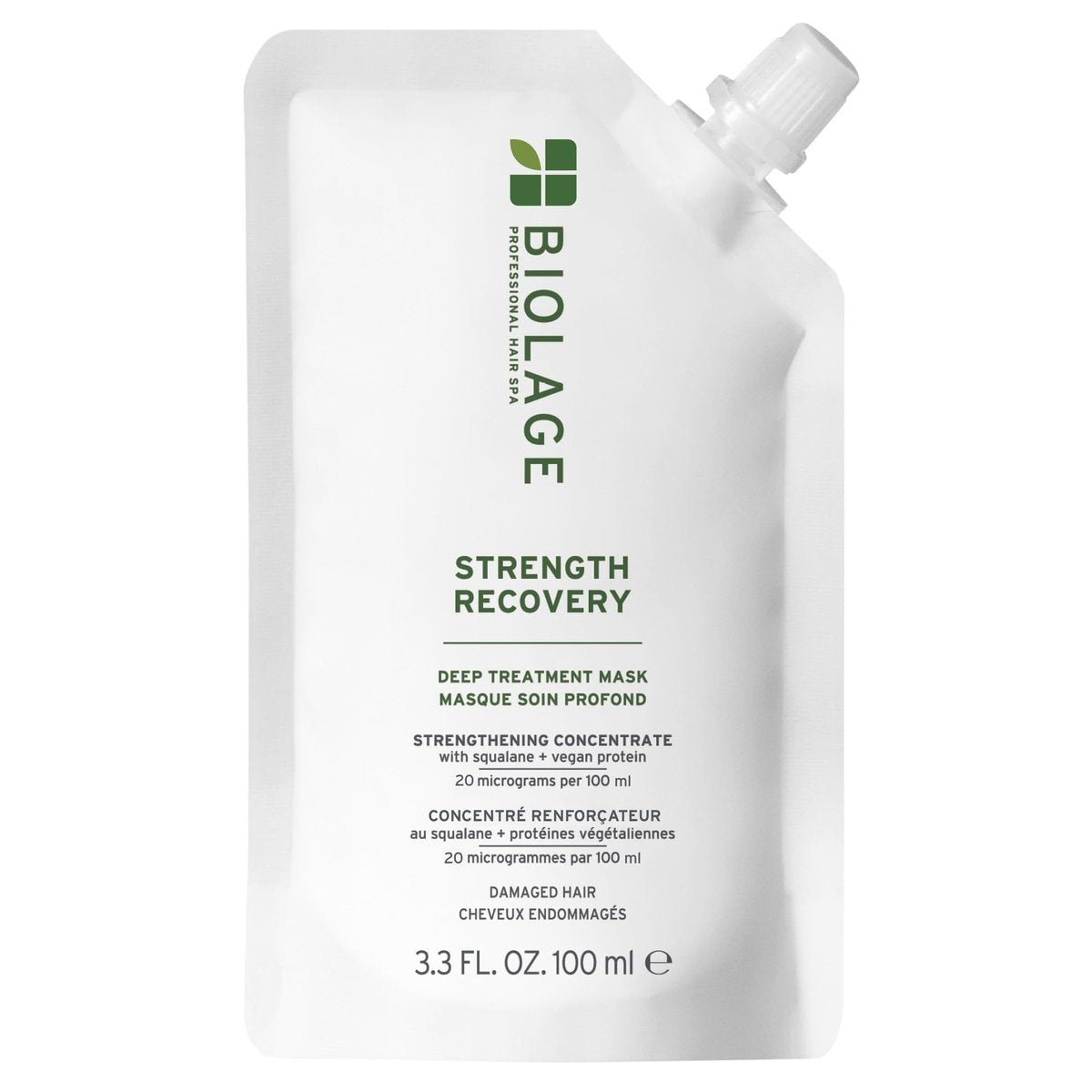 Biolage Strength Recovery Deep Treatment – Intensivpflege mit Oliven-Squalan und Proteinen, 3,3 Fl Oz