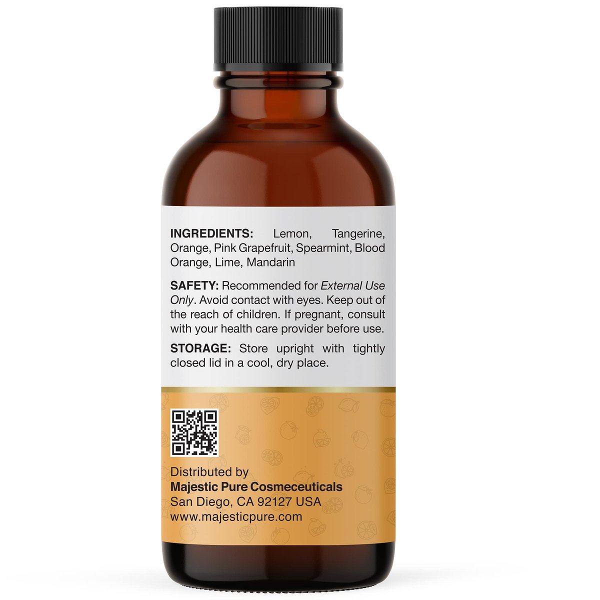 Majestic Pure Zitrus-Ölmischung – 100% rein & natürlich für eine fröhliche, positive Aroma | Pink Grapefruit, Orange, Spearmint, Zitrone für Diffuser & Aromatherapie | 30 ml