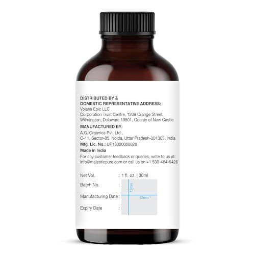 Majestic Pure Zitrus-Ölmischung – 100% rein & natürlich für eine fröhliche, positive Aroma | Pink Grapefruit, Orange, Spearmint, Zitrone für Diffuser & Aromatherapie | 30 ml