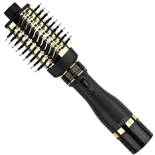 Hot Tools Pro Artist 24K Gold One-Step Small Detachable Blowout & Volumizer - Salonqualität für zu Hause (2,4 Zoll, Schwarz/Gold)
