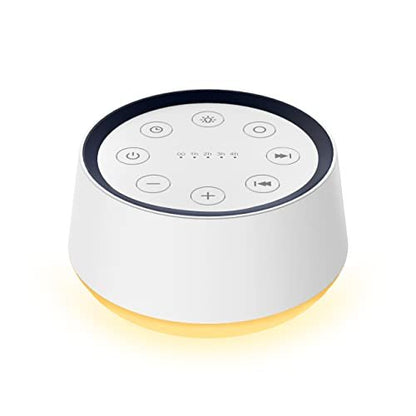 Brown Noise Sound Machine mit 30 beruhigenden Klängen und 12 Farben Nachtlicht – Weißes Rauschen Maschine für Erwachsene, Baby, Kinder Schlaf – Memory-Funktion, 36 Lautstärkestufen, 5 Timer für Zuhause, Büro, Reisen