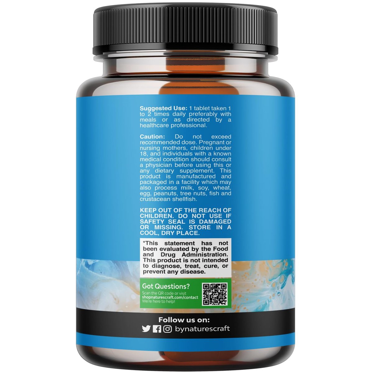 Natures Craft Pflanzensterol-Komplex mit Beta-Sitosterol - 500 mg Beta-Sitosterol, Sterole und Stanole für die Prostata-Unterstützung - Prostata-Gesundheitsergänzung für Männer - 60 Kapseln