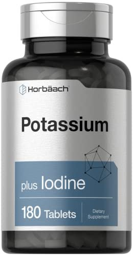 Horbäach Kaliumchlorid Supplement mit Jod – 180 vegetarische Tabletten, Non-GMO & glutenfrei
