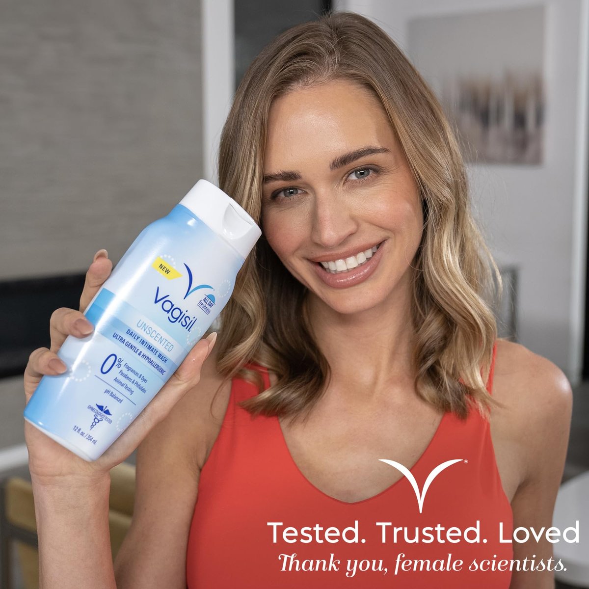 Vagisil Femininwaschmittel für die Intimhygiene, pH-ausgeglichen und gynäkologisch getestet, duftstofffrei, 355 ml (1er-Pack)