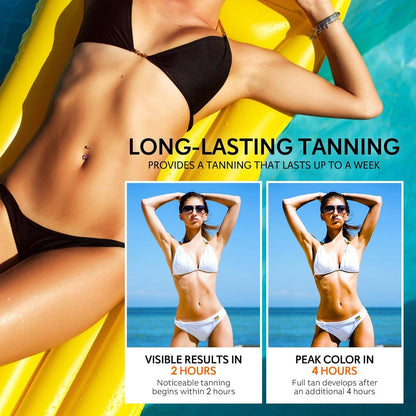 Glossiva Selbstbräuner-Tropfen – Sonnenlose Bräune für einen sonnengeküssten Teint – Beauty Hautselbstbräuner – Allmählicher Glow für Gesicht und Körper – Hält bis zu einer Woche, 30 ml