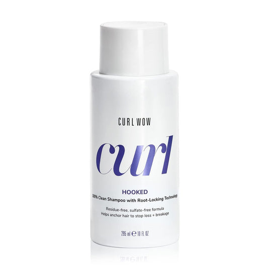COLOR WOW Curl Wow Hooked 100% Clean Shampoo mit Root-Locking Technology – Reichhaltig schäumende, sulfatfreie Formel ohne Rückstände, hilft Haare zu verankern und Haarausfall zu reduzieren
