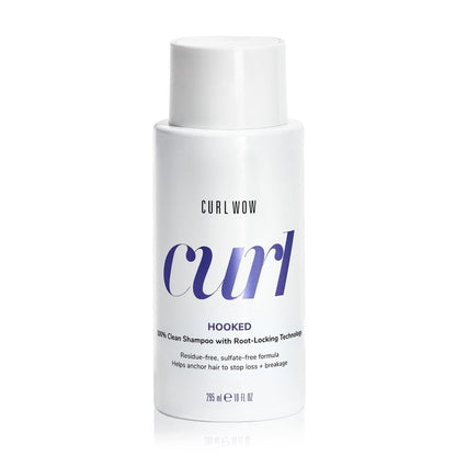 COLOR WOW Curl Wow Hooked 100% Clean Shampoo mit Root-Locking Technology – Reichhaltig schäumende, sulfatfreie Formel ohne Rückstände, hilft Haare zu verankern und Haarausfall zu reduzieren
