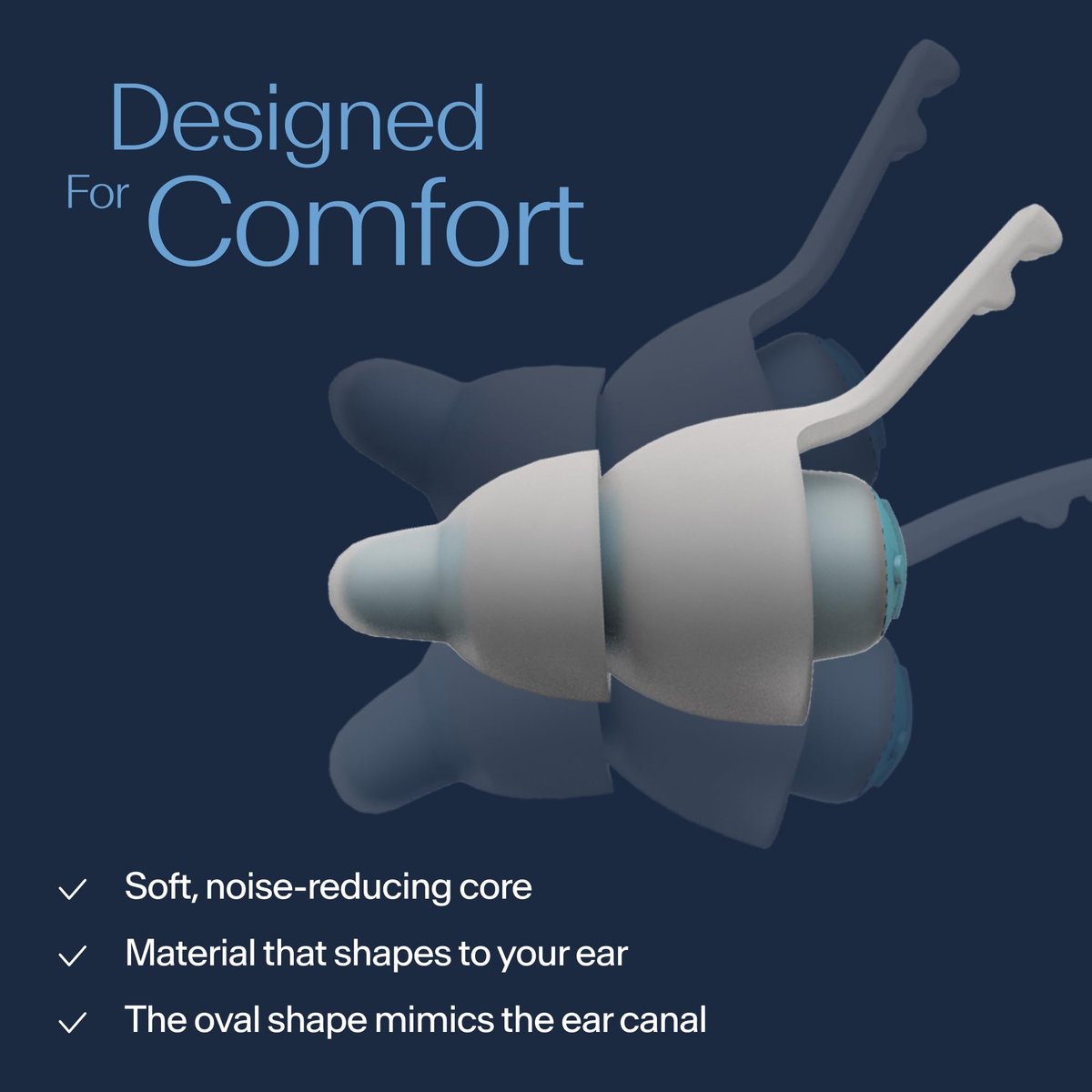 Alpine SleepDeep Mini - Weiche Ohrstöpsel für Schlaf und Konzentration - Neue 3D-ovale Form und geräuschreduzierendes Gel für bessere Dämpfung - 27 dB - Ideal für Seitenschläfer - 1 Paar wiederverwendbar: Größe S