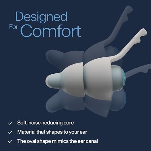 Alpine SleepDeep Mini - Weiche Ohrstöpsel für Schlaf und Konzentration - Neue 3D-ovale Form und geräuschreduzierendes Gel für bessere Dämpfung - 27 dB - Ideal für Seitenschläfer - 1 Paar wiederverwendbar: Größe S