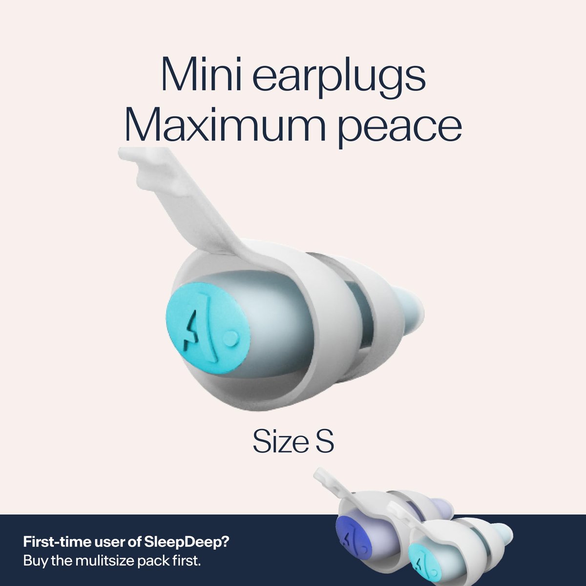 Alpine SleepDeep Mini - Weiche Ohrstöpsel für Schlaf und Konzentration - Neue 3D-ovale Form und geräuschreduzierendes Gel für bessere Dämpfung - 27 dB - Ideal für Seitenschläfer - 1 Paar wiederverwendbar: Größe S