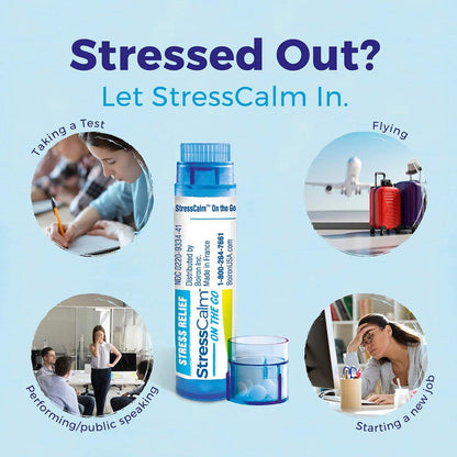 Boiron StressCalm für unterwegs – 2er-Pack (160 Kügelchen) zur Linderung von Stress, Ängstlichkeit, Nervosität, Reizbarkeit und Erschöpfung