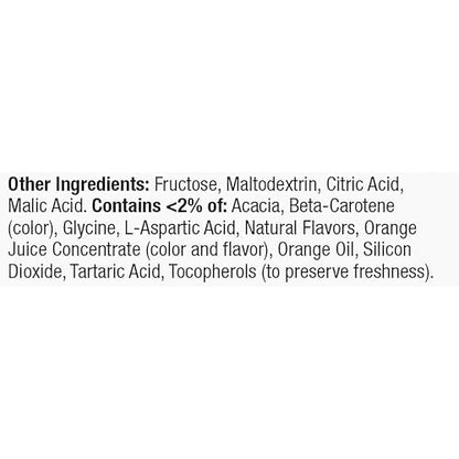 Emergen-C 1000 mg Vitamin C Pulver für tägliche Immununterstützung – Koffeinfrei, mit Zink, Mangan, B-Vitaminen und Elektrolyten, Geschmack Super Orange – 2er-Pack