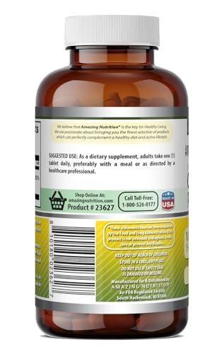 Amazing Formulas Chrompicolinat 1000 µg – 120 Tabletten, Nicht-GVO, Glutenfrei, Hergestellt in USA