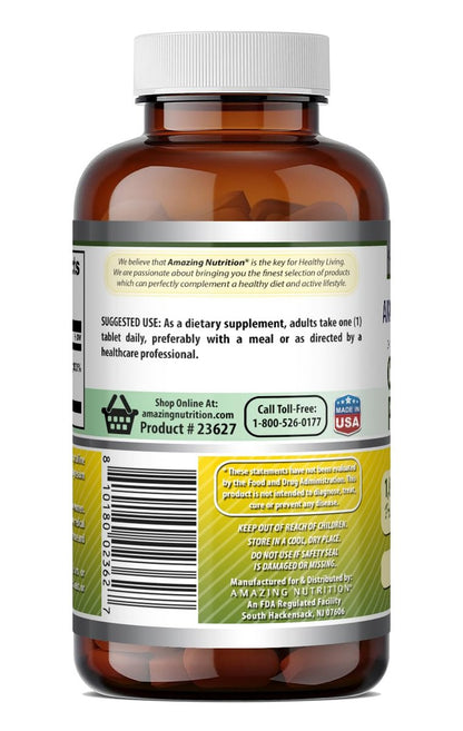 Amazing Formulas Chrompicolinat 1000 µg – 120 Tabletten, Nicht-GVO, Glutenfrei, Hergestellt in USA