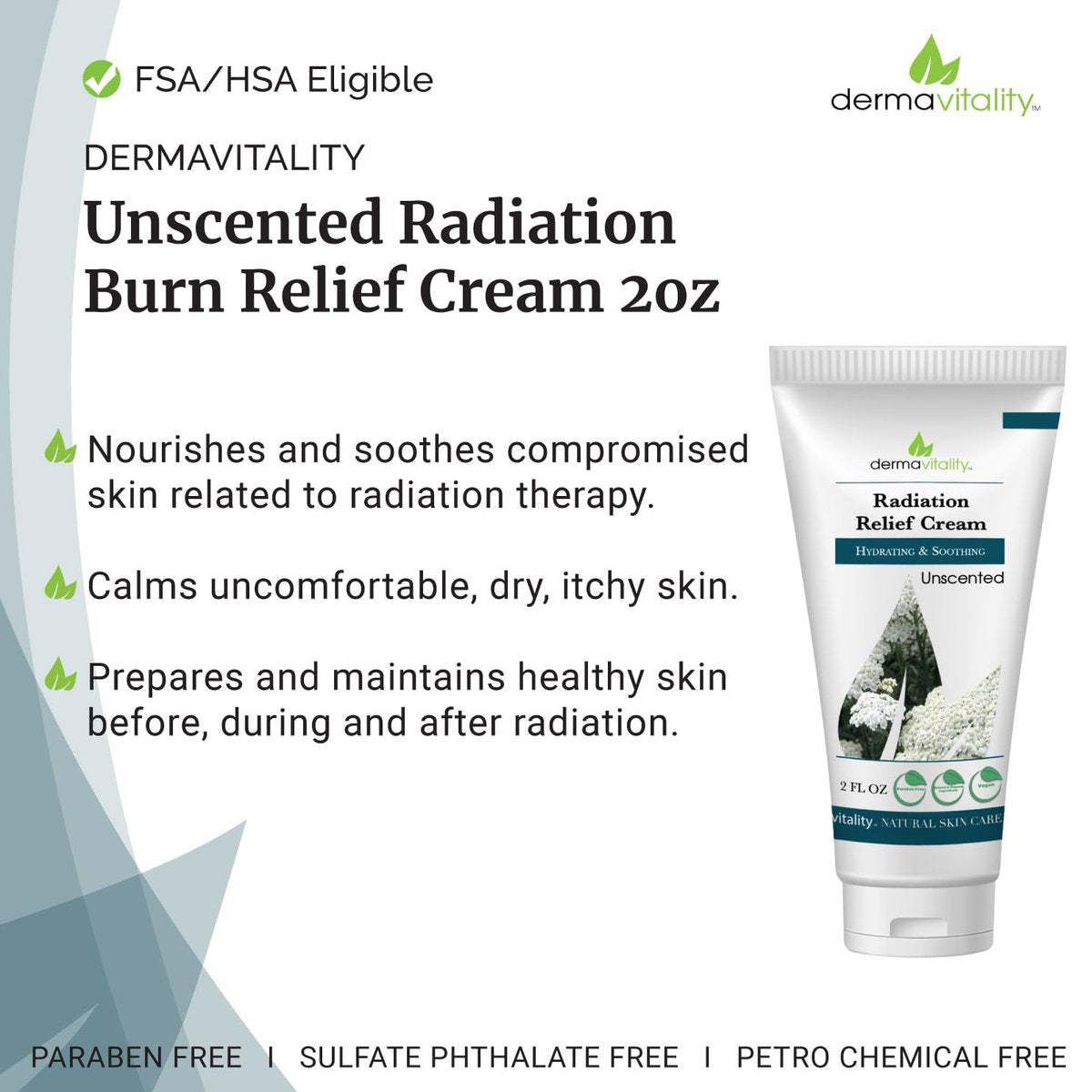 UltimateVitality Strahlungsbrand-Linderungscreme ohne Duft – Calendula-Creme für Strahlungspatienten, natürlich, bio, paraben- und phthalatfrei – 56,7 g