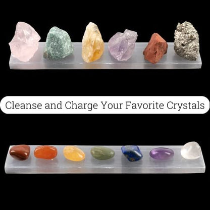 Große Selenit-Aufladeplatte – 7,5 Zoll Selenit-Kristallplatte – Ideal zum Reinigen und Aufladen von Kristallen und Heilsteinen, Reiki, Meditation – Schutzkristalle – Spirituelle Geschenke & Dekoration
