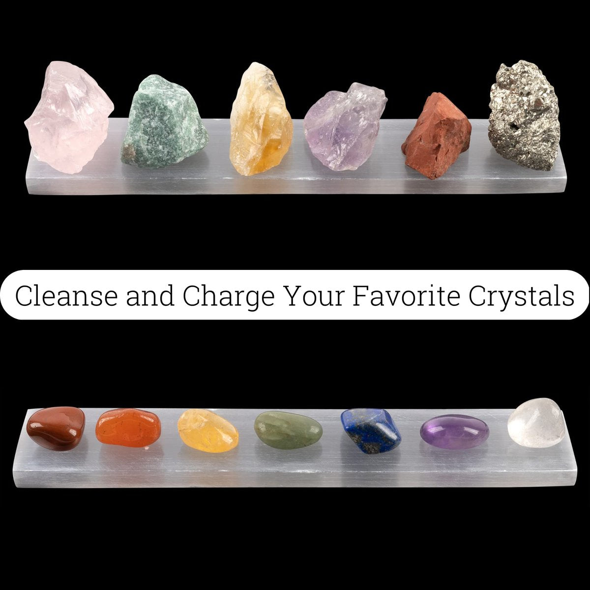 Große Selenit-Aufladeplatte – 7,5 Zoll Selenit-Kristallplatte – Ideal zum Reinigen und Aufladen von Kristallen und Heilsteinen, Reiki, Meditation – Schutzkristalle – Spirituelle Geschenke & Dekoration