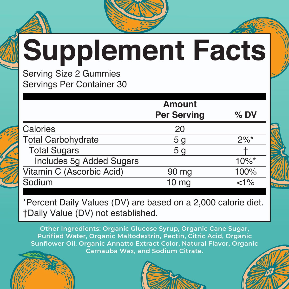 MARYRUTH'S Vitamin C Gummies für Kinder | Immununterstützung & allgemeine Gesundheit | USDA Bio | Vegan | Non-GMO | 60 Portionen
