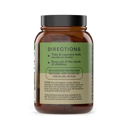 Bio Inulin Kapseln 520mg - Organischer Inulin-Pulver-Faser aus Topinambur, Präbiotische Ballaststoffe für die Verdauung, Pflanzliche Formel, Vegan, Ohne Gentechnik, 100 Kapseln Hergestellt in den USA