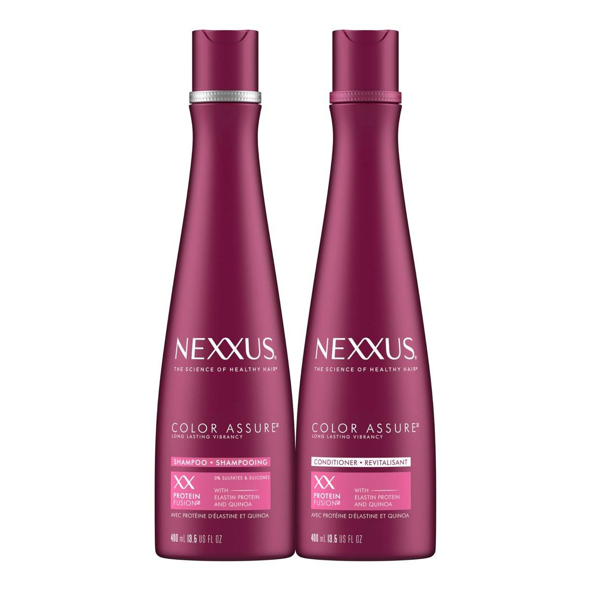 Nexxus Color Assure Shampoo und Conditioner für coloriertes Haar – Farbschutz für bis zu 40 Wäschen, 2er-Pack, 13,5 oz