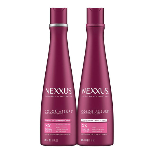Nexxus Color Assure Shampoo und Conditioner für coloriertes Haar – Farbschutz für bis zu 40 Wäschen, 2er-Pack, 13,5 oz