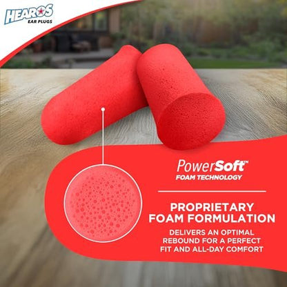 Hearos Radical Protection Schaumstoff-Ohrstöpsel, Gehörschutz, NRR 33, 12 Paar, Orange (5801)