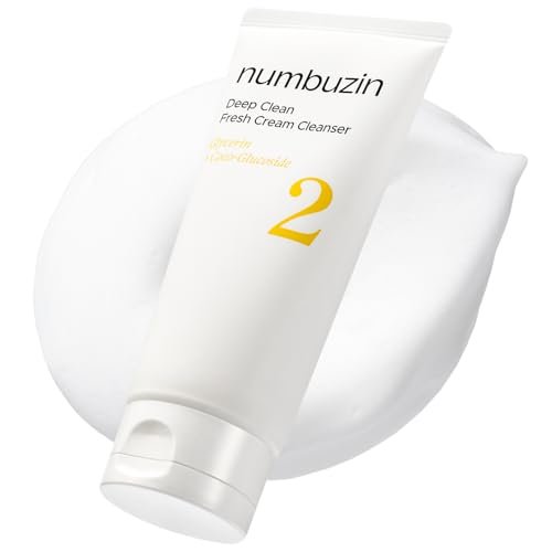 numbuzin No.2 Reinigender Schaum – Tiefenreinigende Gesichtscreme für sanftes Peeling, gegen Mitesser & überschüssiges Öl, 120 ml