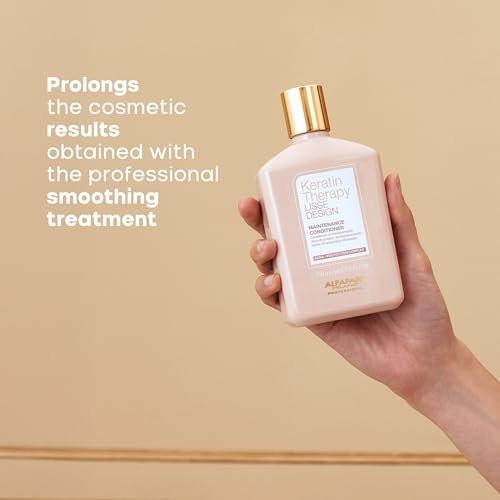 Alfaparf Milano Lisse Design Keratin Shampoo & Conditioner Set - Sulfatfrei - Anti-Frizz - Pflegt und verbessert professionelle Keratinbehandlung - Glattes & glänzendes Haar